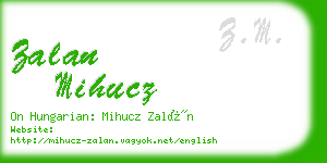 zalan mihucz business card